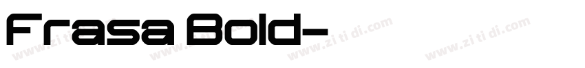 Frasa Bold字体转换